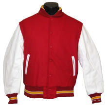 most fashion high quality crop varsity jacket